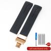 Non-Slip High Elasticity for Tissot T-Touch 21 20mm Black Orange T047 T013 T33 Special Interface Anti-Aging Silicone Watch Strap