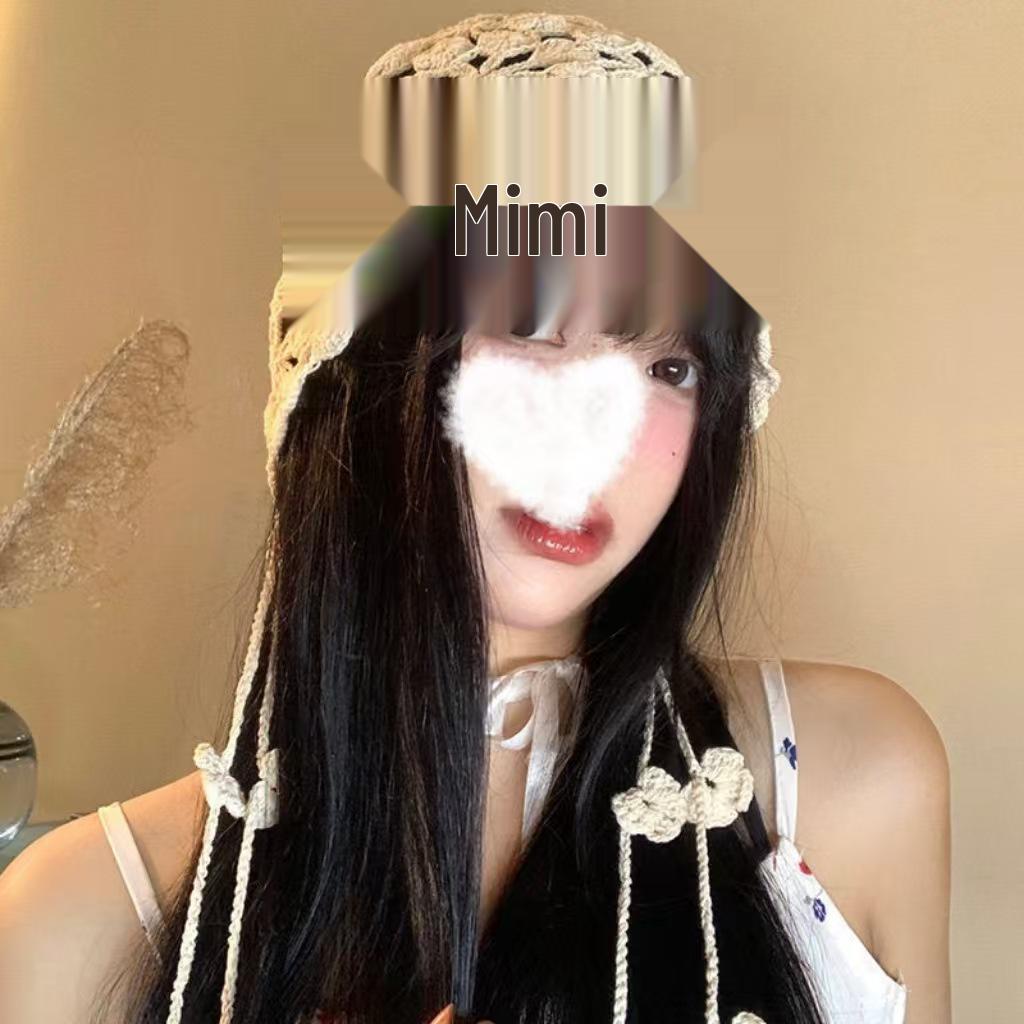 Damen Retro Handgefertigt Japanische Strick Slouchy Mütze