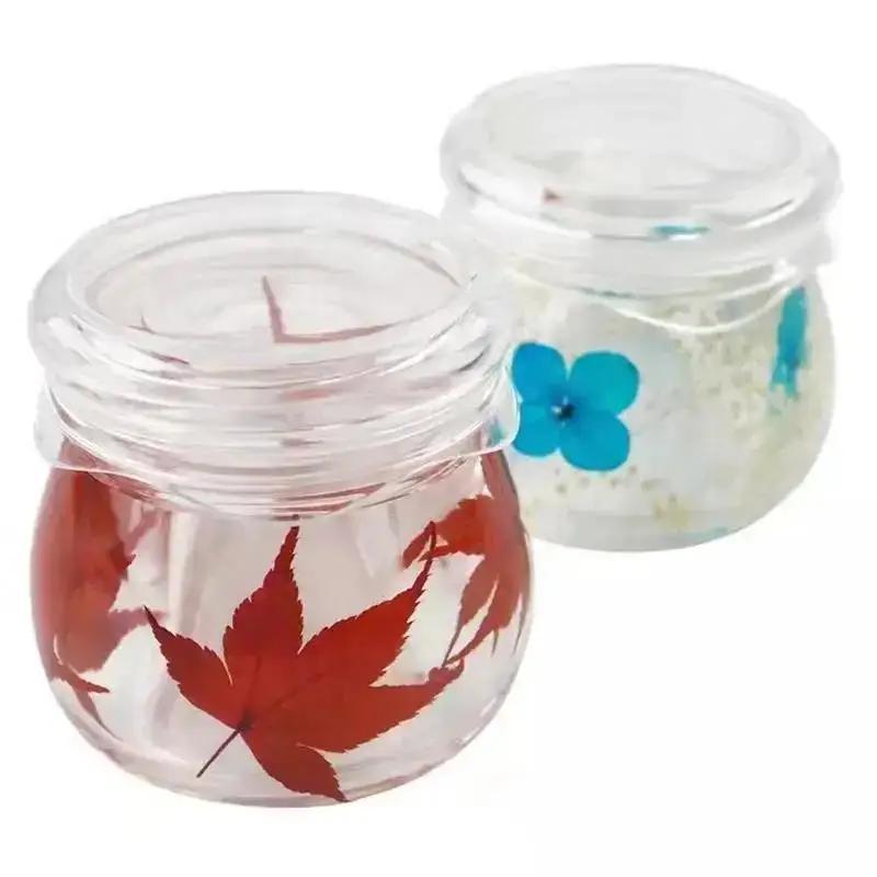 Pudding Jar Storage Bottle Silicone Resin Mold With Lid Candle Holder Box Mould Epoxy Casting Resin Mold Epoxy Resin Molds