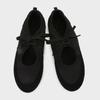 Fashion 2025 Autumn Outside Women Ballet Flats Lace Up Black Satin Shallow Casual Loafers Comfortable Soft Sole Designer Ladies Shoes