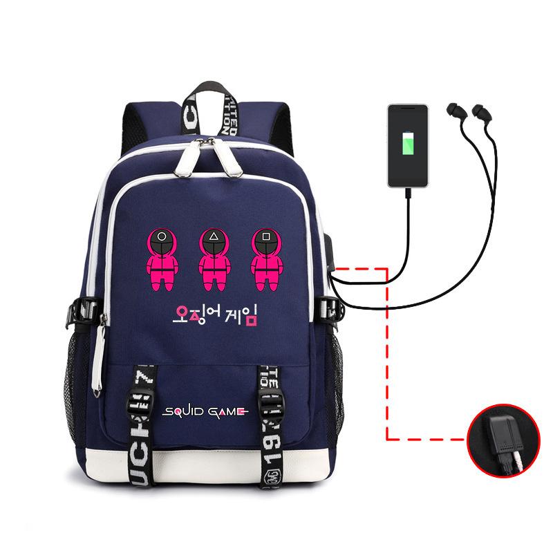 Spot Backpack, Large Capacity Student Backpack with USB, Computer Bag.