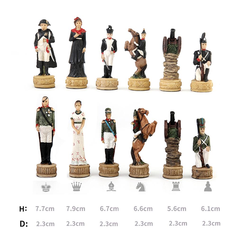 Luxury Chess With 3D Character Design, International Deluxe Chess Set For Chess Lovers And Collectors Puzzle Board Game Card Toy
