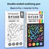 Languo 6/12/18Pcs Art Colored Pens Fine Point Markers Fine Tip Drawing Pens Fineliner Pen for Journaling Writing Note Art Office