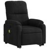 Vidaxl Lift Recliner Massage Chair, Reclining, Black, Microfiber