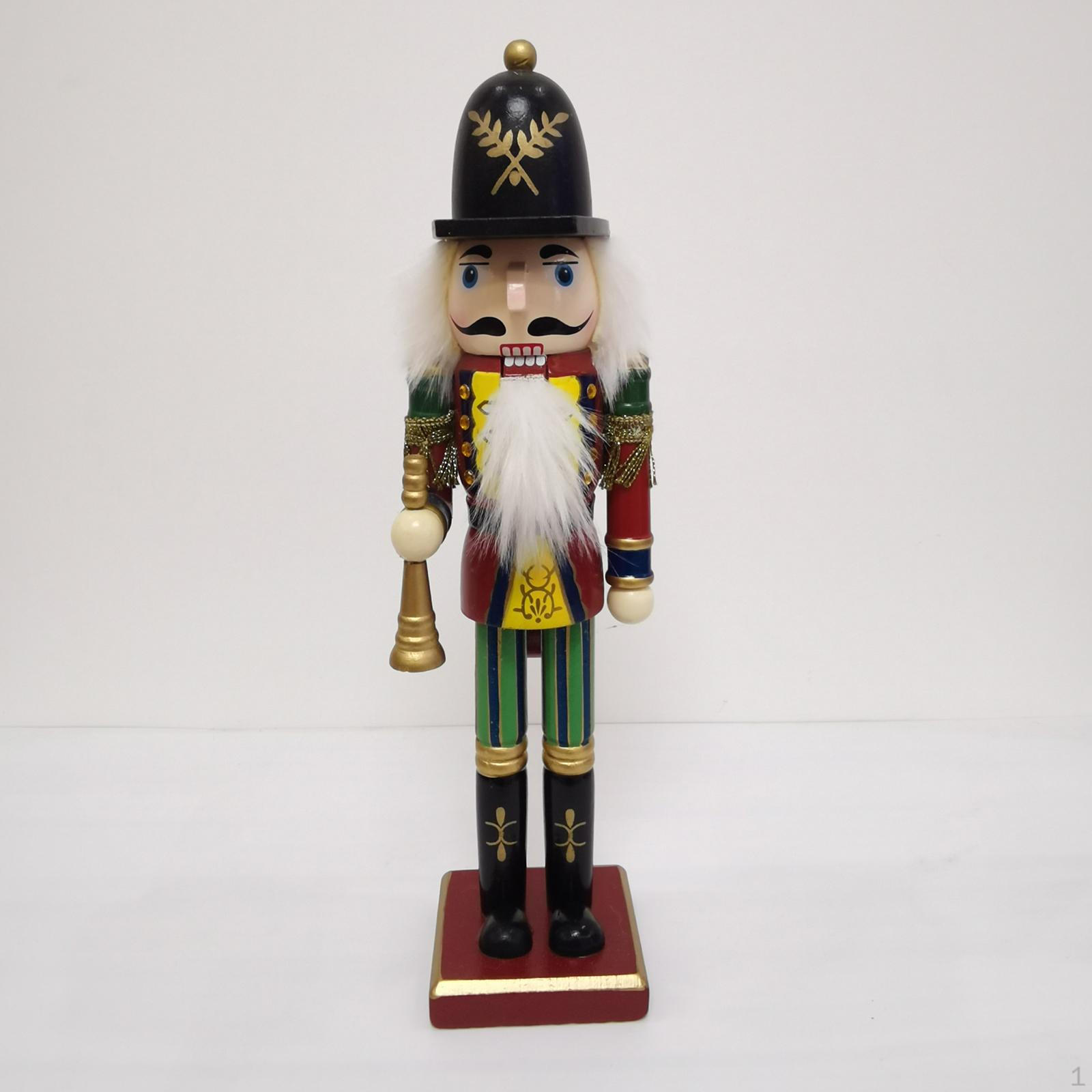 

Деревянный Щелкунчик, солдатские украшения, 12 дюймов, ручная роспись, кукла, кукольная игрушка, подарок для Trumpet