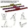 Adult Yoga Stretch Resistance Bands High Elasticity 9-Section Belt Yoga Assisted Stretching Belt Dancing Fitness Training Straps