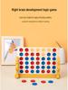 3D Wooden Four-in-a-Row Puzzle Toy for Young Children's Early Education, Hands-On and Brain-Teasing with Parent-Child Interaction
