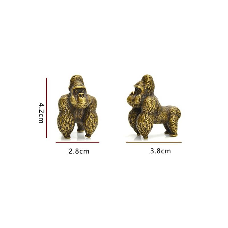 

Чистая медь офисные настольные мини-украшения горилла орангутан домашнее украшение