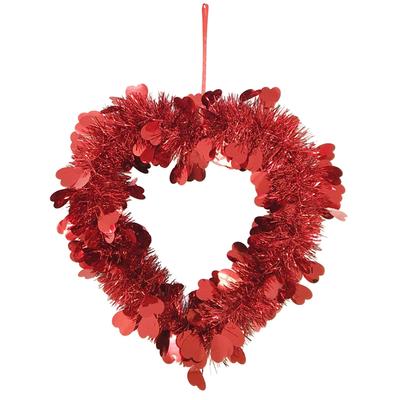 Love Heart Madder Wreath Valentine Decorations Window Wall Door Hanging Decorative Wedding Prop