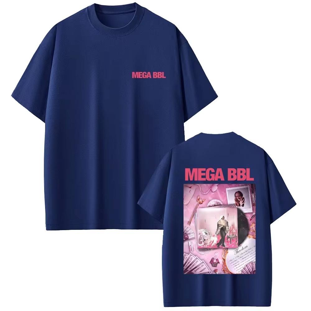 Rapper Theodora Mega Bbl album graphic Tshirt unisex casual retro pure cotton Tshirt allseason couple streetwear harajuku