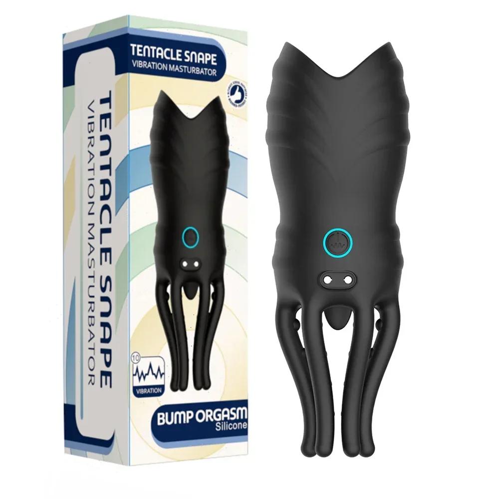 Eichelstimulator Penis Trainingsvibrator für Männer Eichelstimulierendes Massagegerät Penis Verzögerungstrainer Automatischer oraler Höhepunkt Sexspielzeug 18+