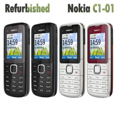 Refurbished Nokia Original Nokia C1-01 GMS 2G Unlocked Mobile Phone With 1 SIM