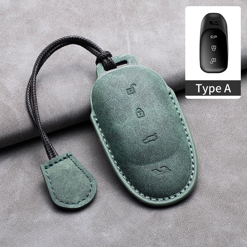 Sheepskin Car Key Case for LEADING IDEAL Lixiang L7 L8 L9 ONE 2025 2025 Li Auto Smart Remote Cover Keychain Shell Accessories