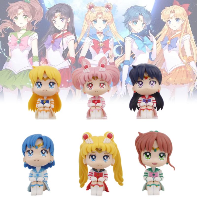 Usagi Tsukino Sitting Pose Pvc Figure Adorable Anime Car Decoration