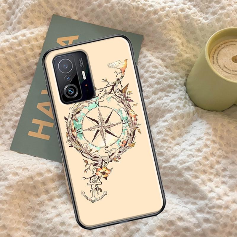 Stripes Anchor Boat Ship Cover For Xiaomi 12T 11T Pro 12 13 Lite Case For POCO X5 X3 Pro X4 F4 GT F3 M5s F5 Pro Coque