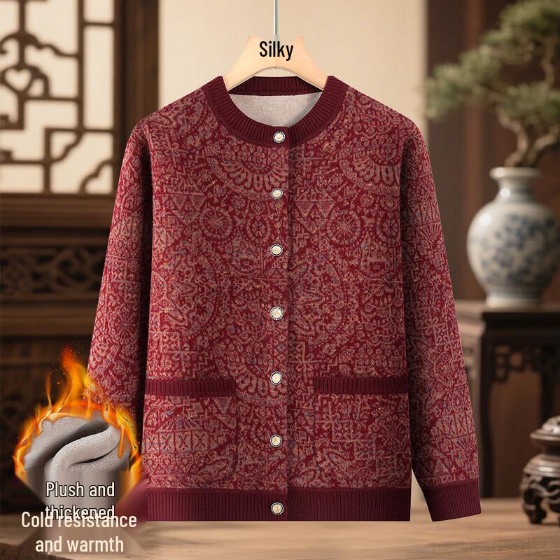 

Sifone Women s Fleece Lined Knit Cardigan Coat 2XL