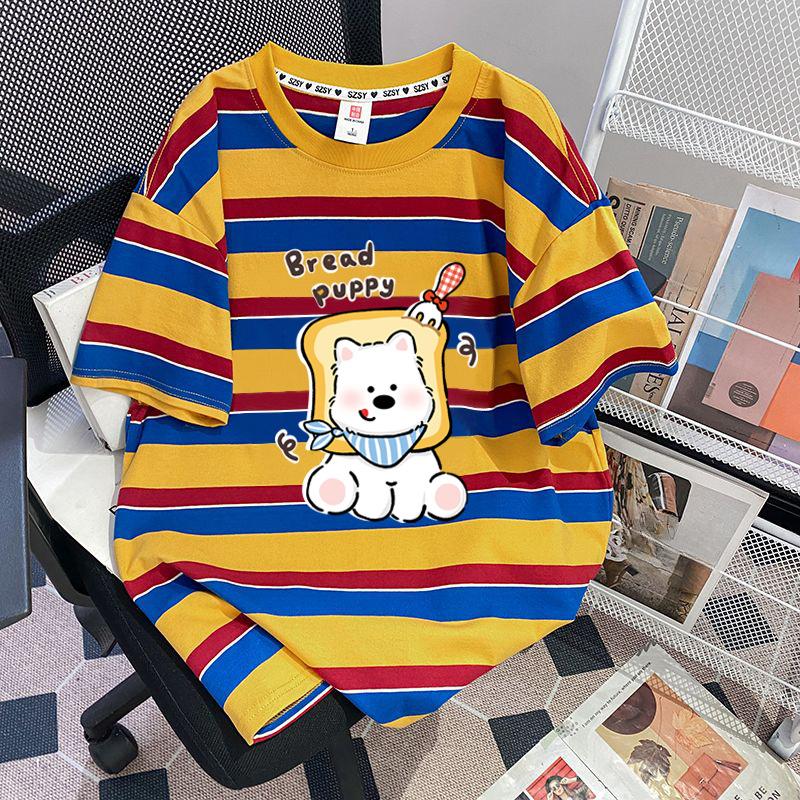 

Очень большая полосатая футболка с короткими рукавами 4XL