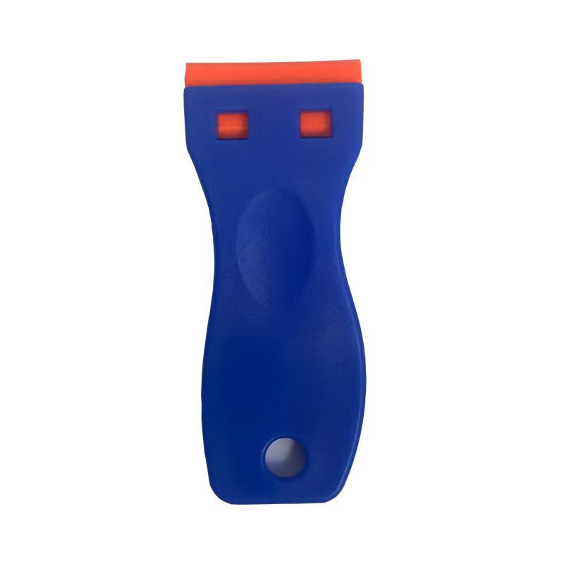 Compact Plastic Scraper for Stain and Glue Removal - Ideal for Car Film Application and Household Cleaning