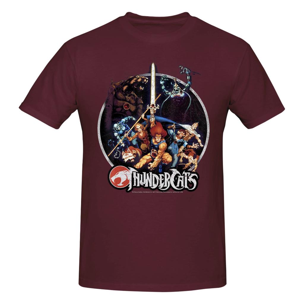 Piece Warriors Group Novelty  Cotton TShirt ThunderCats s Vintage Cartoon Tees Tops For Unisex