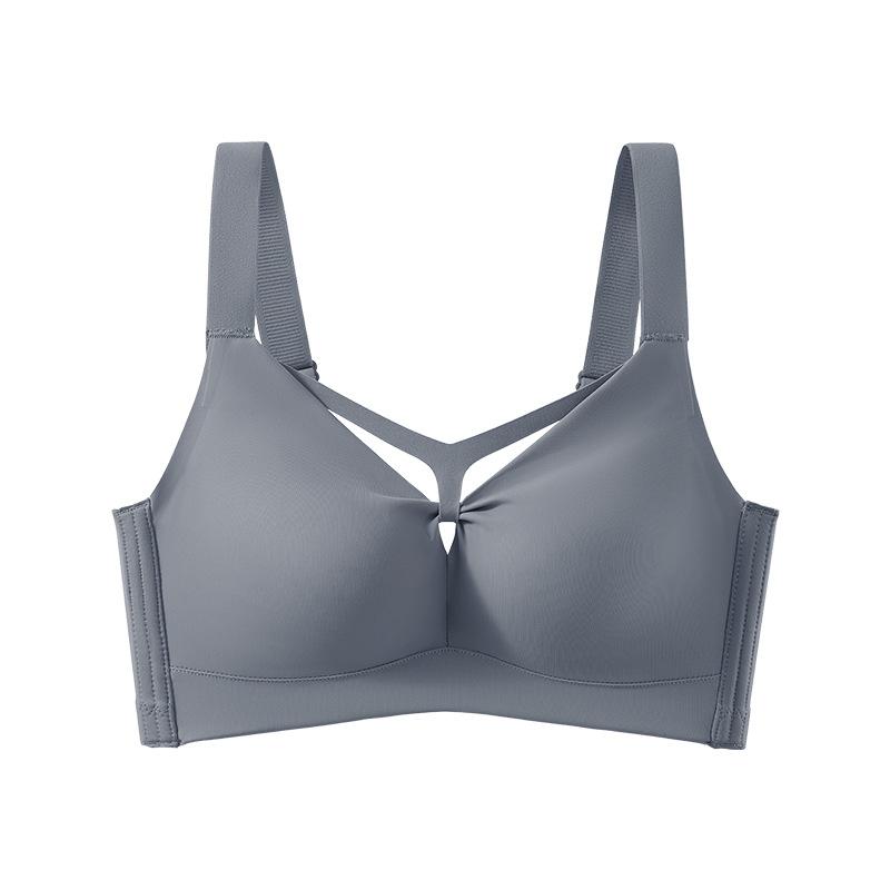 Seamless Bra Women's Adjustable Gathering Bra Plus-size Underwear Women's Beauty Back Lift Anti-glare Bra