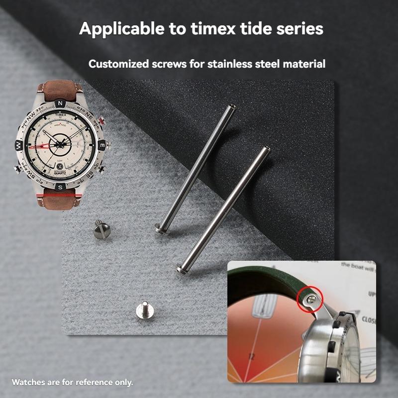 Connecting Rod for Timex Tide T2N720 T2N721 TW2T76300 Series Screws Dedicated Screw Watch Watchband Strap Screw Rod with Tools