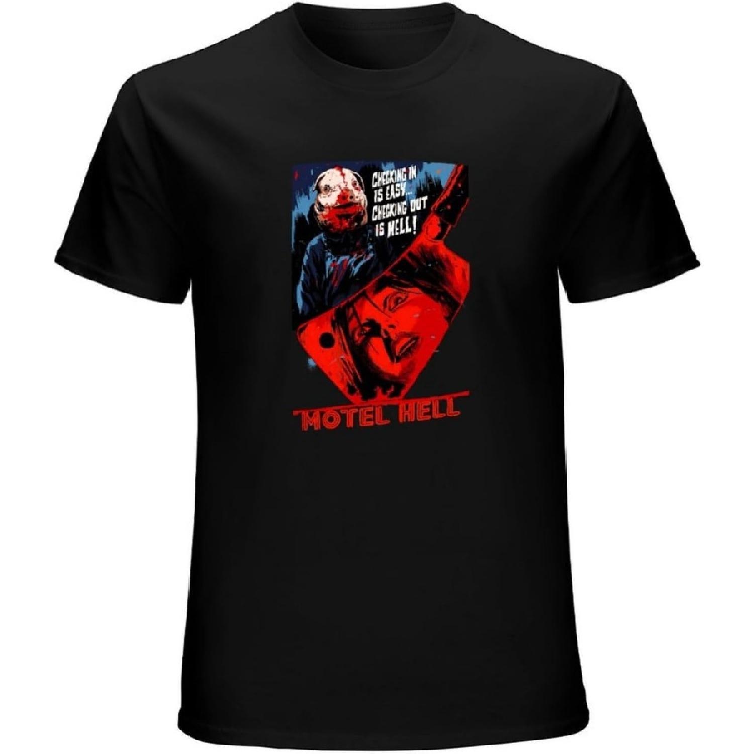 

Motel Hell V1 Kevin Connor Horror Movie 1980 Men T-Shirt T-Shirt Black XXXXXL чорний