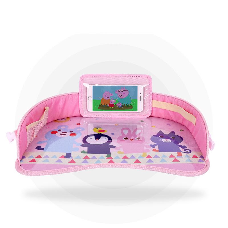 Waterproof Car Child Seat Tray - Kids' Toy Storage & Dining Table