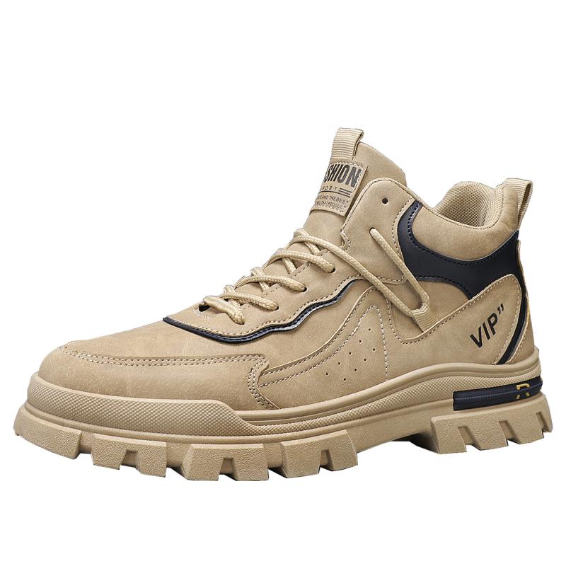 Men's casual boots soft sole anti slip Four Seasons work outdoor boots student sports boots fashion youth versatile trendy boots