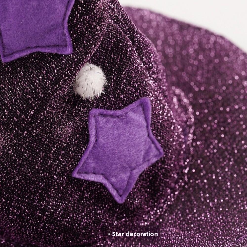 Cloth Pet Witch Cloak Soft Dog Witch Costume Funny Halloween Pet Cloak  Cat