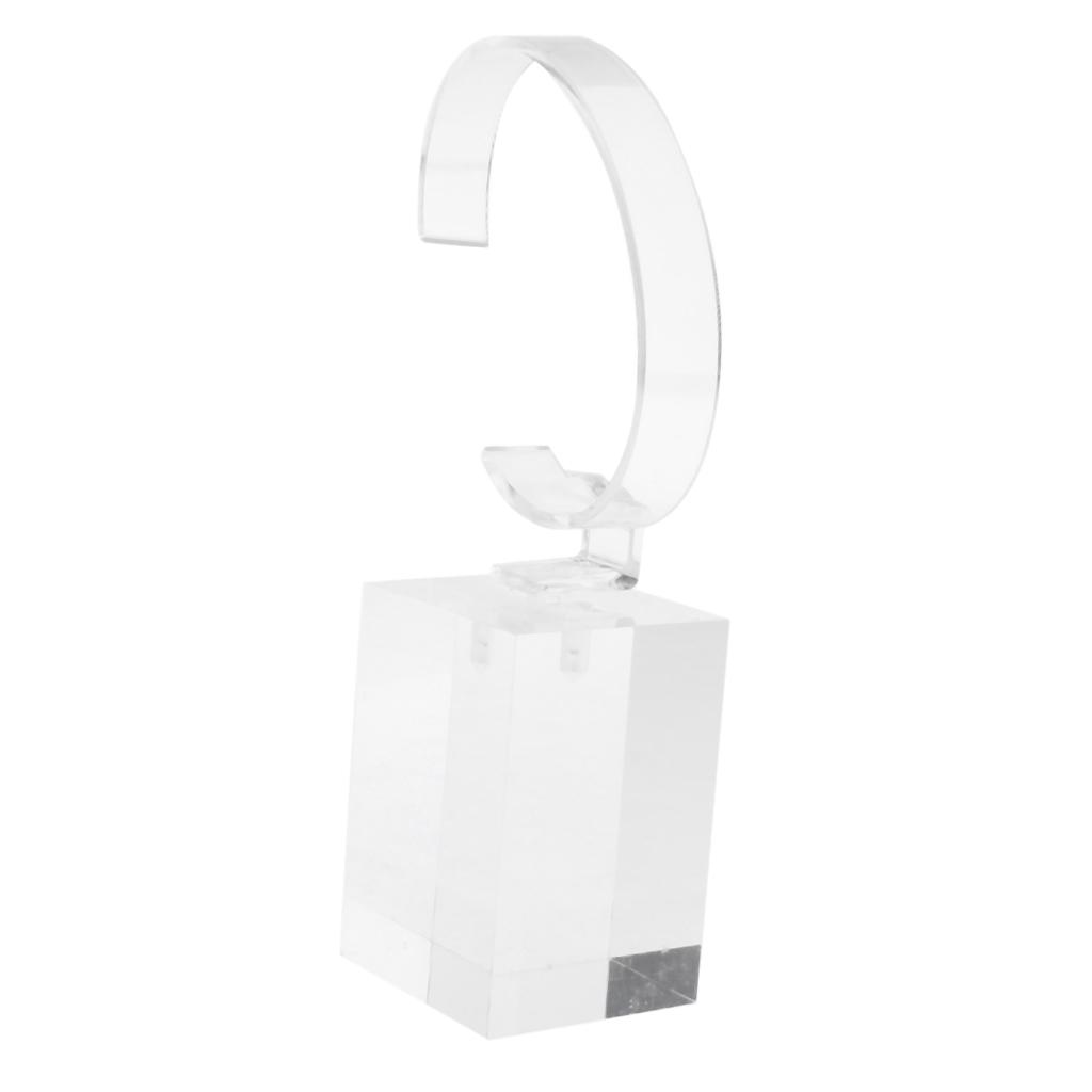Acrylic Watch Display Stand Showcase Bracelet Display Holder 6cm White