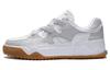 FlashStar Slip Resistant Abrasion Resistant Low Top Skateboard Shoes Men's White Gray AGLT087-2