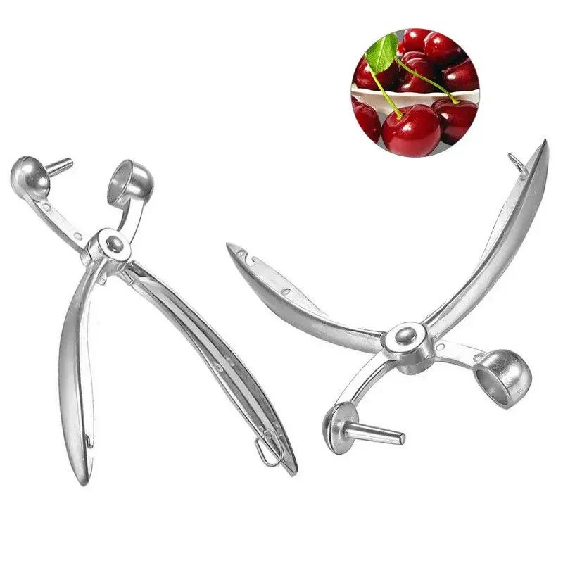 1pc Cherry Olive Pitter Stoner Pits Fruits Remover Core Easy Squeeze Stone Tools Aluminum Alloy Kitchen Tools  Gadgets