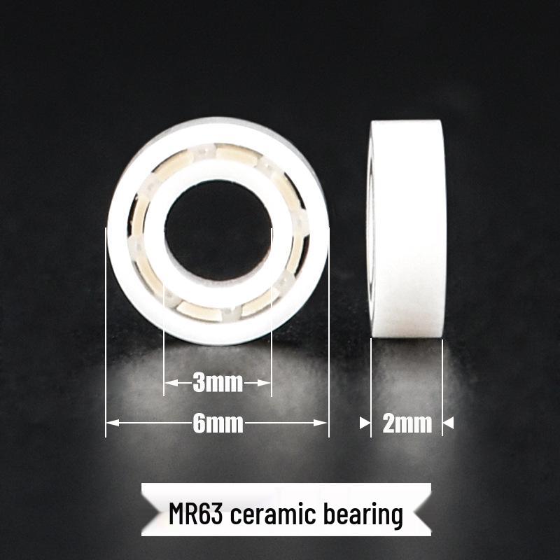 High-Speed Zirconia Ceramic Bearing Idle Toy Gyroscope MR63 3x6x2mm