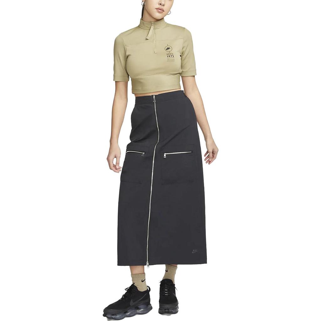 New Nike SPORTSWEAR TECH PACK Casual Long Skirts Women's Black DV8496-010