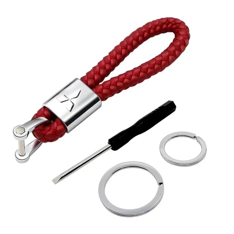 cxmvxd1 Car Emblem Key Rings Man Woman Keychain Gift for Mitsubishi Triton ASX EVO Lancer Montero Mirage Pajero Galant L200 OTO