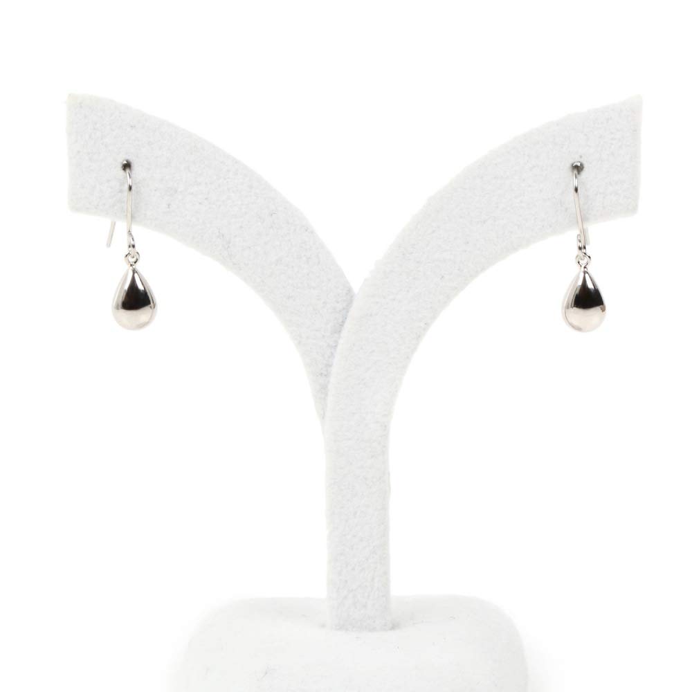 Platinum Drop Dangle Pear Pt900 Earrings, Shape, Women's,