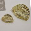 Fashion Gold Color Metal Shell Hair Claws Hairwear for Women Sweet Clip Crab Clamps Hair Clips Claw Clip Trendy Hair Accessories