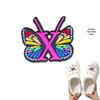 Cross-border Cute Detachable PVC Shoe Ornaments: Butterfly, Letter, Cartoon Designs for Festival and Party Shoes