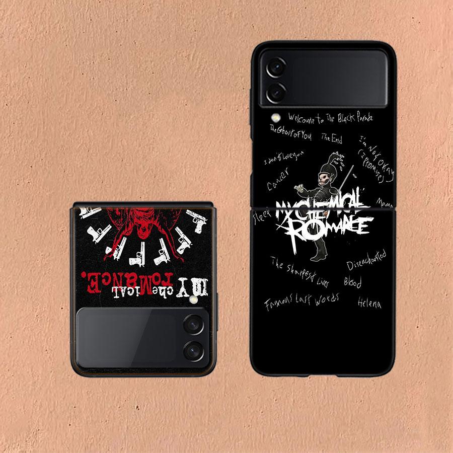 My Chemical Romance MCR Phone Case For Samsung Z Flip 6 7 5G Galaxy Z Flip 5 4 3 5G Cases Shockproof Hard Cover TPU