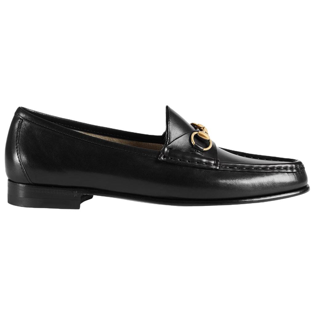 Gucci 1953 Horsebit Loafers Black Leather Women's 309701 BLM00 1000