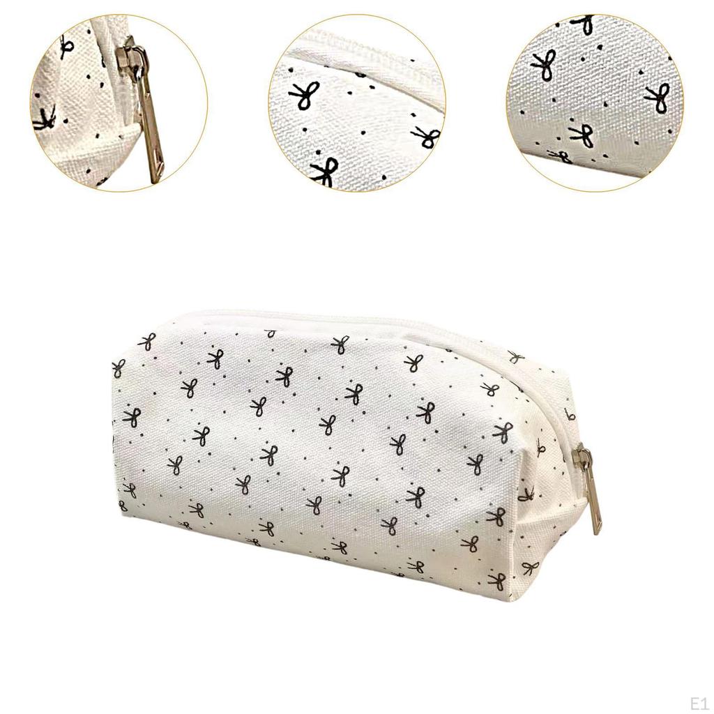 Pen Pencil Bag Big Capacity Case Multiuse Smooth Zipper Storage Pouch Cosmetic for Kids