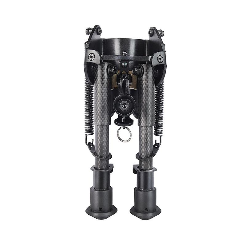 Carbon Fiber Tactical Telescopic Tripod Bipod, Foldable 6-9 Inch, Without Adapter