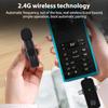 Wireless Lavalier Microphone System Dual Microphone Noise Reduction  Built in DSP Chip 2.4GHz Wireless Transmission