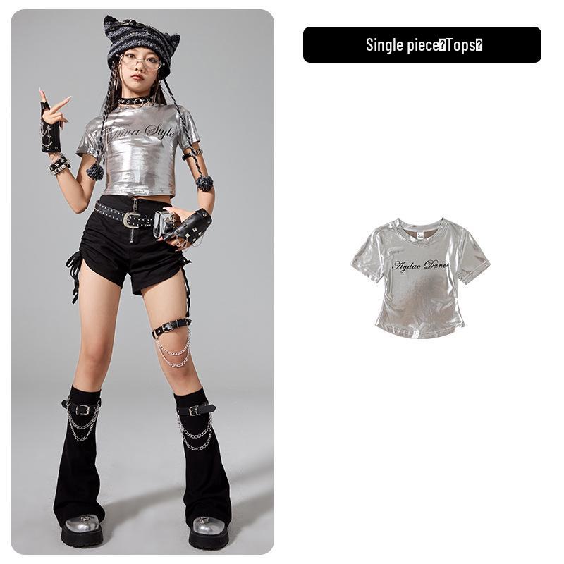 

Модный костюм для джазового танца для девочек – Стильный наряд для подиума для детей 110 cm