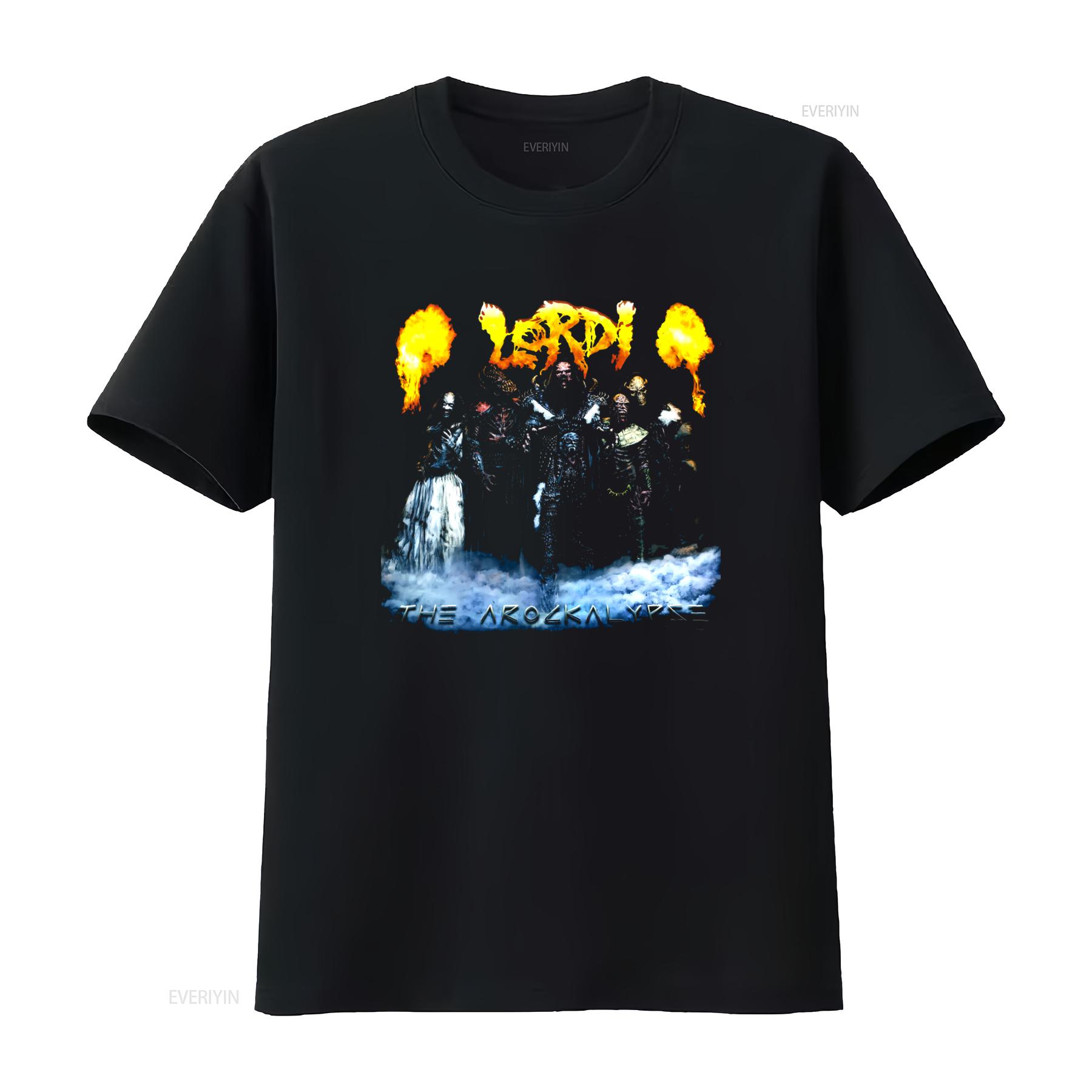

Lordi The Arockalypse 2007 Tour Band T Shirt Rock Music Fan vintage Washed Comfortable Breathable Unisex Casual Versatile 4XL