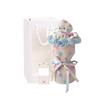 Bouquet of Stuffed Animal Bouquet Cute Stuffed Popular Birthday Entrance Graduation Creative Message Card Pink A Flowers, Bouquet, Approx. 26cm, Gift,