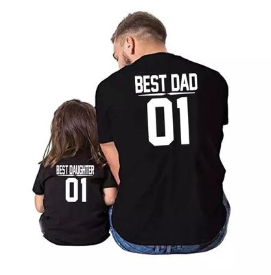 Damen T-Shirts Passende Familien-T-Shirts Bester Vater, Mutter, Tochter, Sohn, Baby 01 Passende Kleidung Lustiger Familienlook Vater, Mutter, Kinderparty-T-Shirts Tops