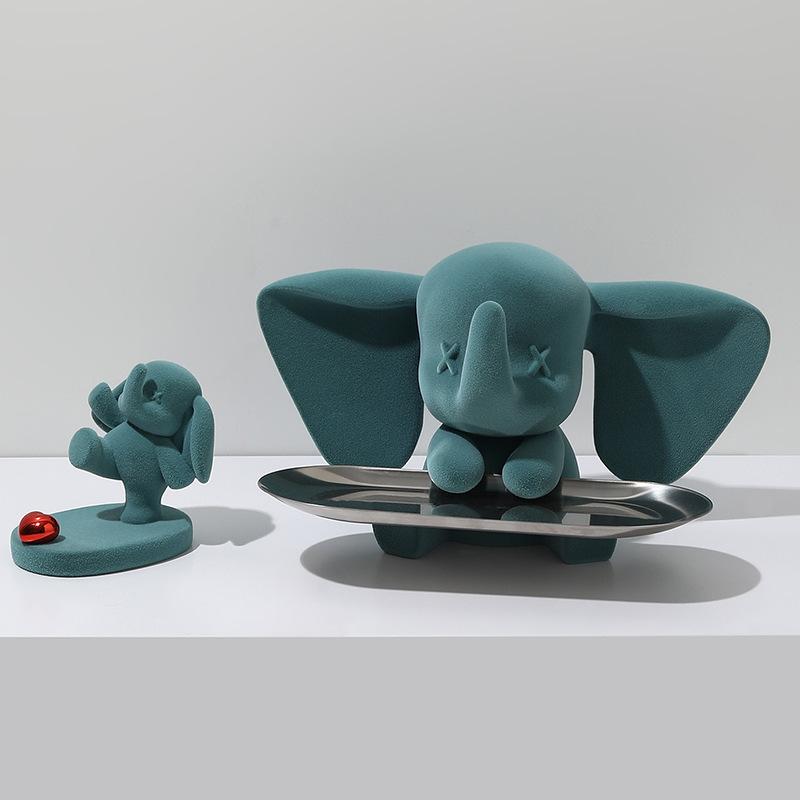 Creative Light Luxury Dumbo Mobile Phone Holder Desktop Ornaments Decoration Office Goodies Cute High-value Gifts