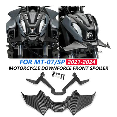 Aero Winglet Downforce For Yamaha MT-07 SP MT07 2021-2024 2023 Motorcycle Sport Naked Frontal Spoilers Aerodynamic Fixed Wing