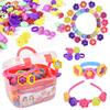 Childrens Diy Pop Bead Kit With Plastic Material For Creative Crafting And Parentchild Interaction